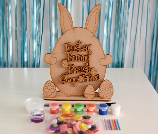 "Easter Bunny Please Stop Here" Craft Kit